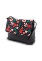 Bolsos Manos Libres Pequeño 574 Floralia Negro de Macoly