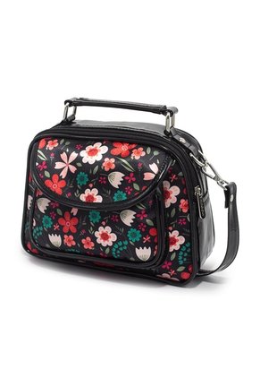 Bolso Manos Libres Macoly 701 Floralia Negro