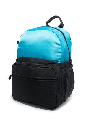 Morral Mediano Macoly 322 Lona Negro X Verde Agua