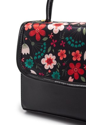 Bolso Manos Libres Macoly 838 Floralia Negro