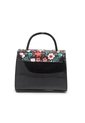 Bolso Manos Libres Macoly 838 Floralia Negro de Macoly