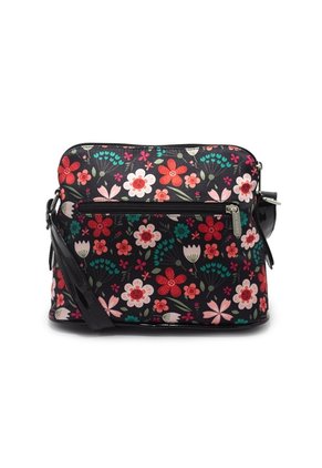 Bolso Manos Libres Macoly 789 Floralia Negro