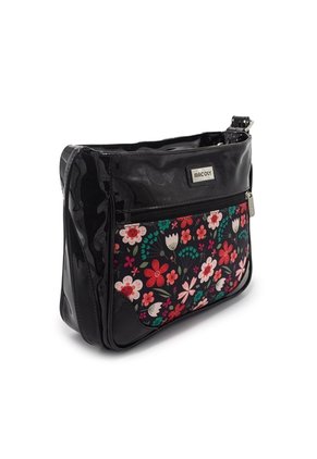 Bolso Manos Libres Mediano 792 Floralia Negro 