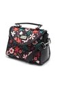 Cartera Manos Libres Macoly 876 Floralia Negro de Macoly