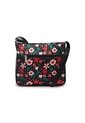 Bolso Manos Libres Mediano 792 Floralia Negro  de Macoly
