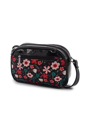 Bolso Manos Libres Macoly 862 Floraria Negro