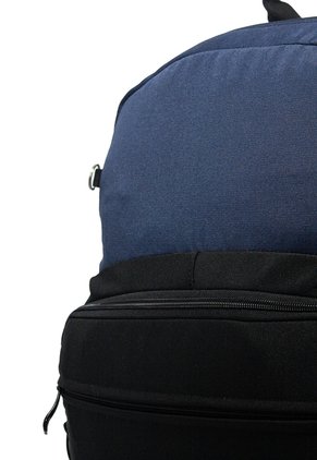 Morral Mediano Macoly 322 Lona Negro X Azul Oscuro