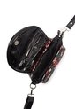 Cartera Manos Libres Macoly 876 Floralia Negro de Macoly
