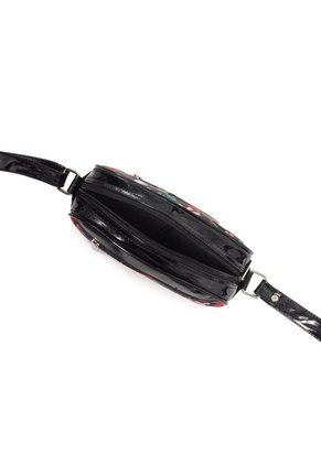Bolso Manos Libres Macoly 862 Floraria Negro