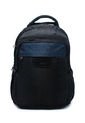 Morral Grande Macoly 268 Lona Negro  X Azul Oscuro de Macoly