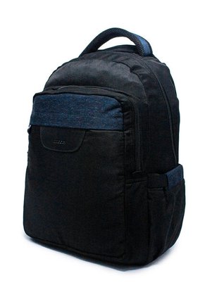 Morral Grande Macoly 268 Lona Negro  X Azul Oscuro