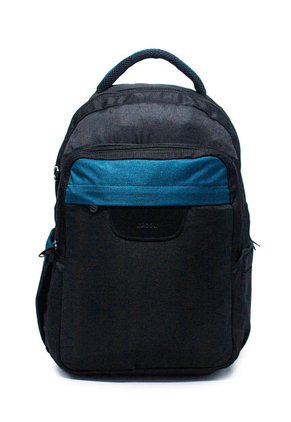Morral Grande Macoly 268 Lona Negro  X Azul Petroleo