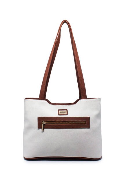 Bolso De Hombro Macoly 816 Mix Blanco X Miel