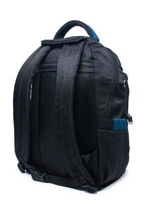 Morral Grande Macoly 268 Lona Negro  X Azul Petroleo