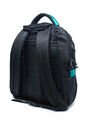 Morral Grande Macoly 268 Lona Negro  X Verde Aguamarina de Macoly