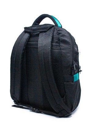 Morral Grande Macoly 268 Lona Negro  X Verde Aguamarina