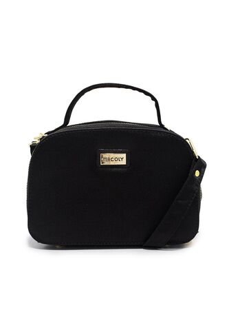 Cartera Manos Libres Macoly 809 Razzo Negro Oro Macoly