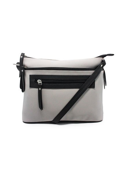 Bolso Manos Libres Macoly 817 Mix Taupe X Negro