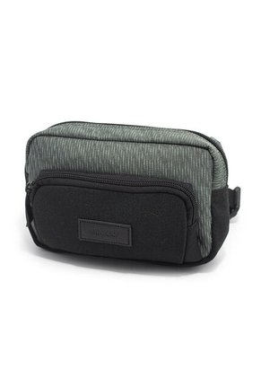 Canguro En Lona 292  Correa Corta Para Uso Riñonera Negro X Gris Electron