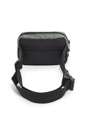 Canguro En Lona 292  Correa Corta Para Uso Riñonera Negro X Gris Electron