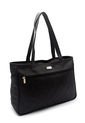 Bolso De Hombro Grande Macoly 774 Berlin Acolchado Negro de Macoly