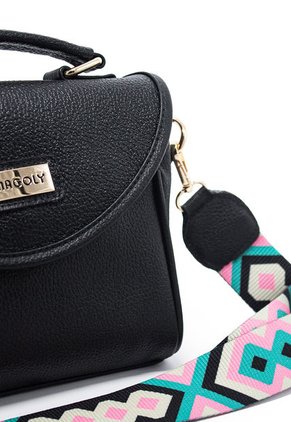 Bolso Manos Libres M876 Cuero X Reata Oro