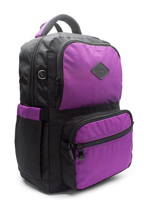 Morral Grande Macoly 297 Lona Negro X Morado
