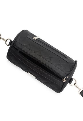Bolso Manos Libres Cilindro Macoly 867 Berlin Acolchado Negro