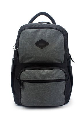Morral Grande Macoly 297 Lona Negro X Gris