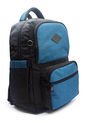 Morral Grande Macoly 297 Lona Negro X Azul Petroleo de Macoly