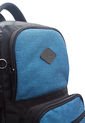 Morral Grande Macoly 297 Lona Negro X Azul Petroleo de Macoly