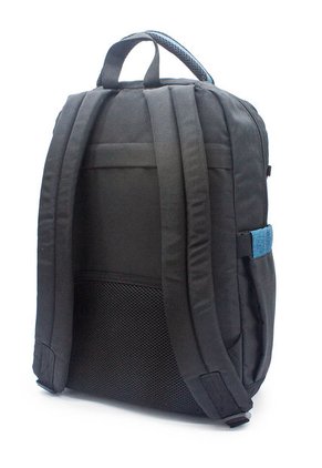 Morral Grande Macoly 297 Lona Negro X Azul Petroleo