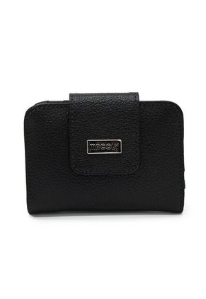 Billetera Mini Macoly A018 Cuero Negro Liso