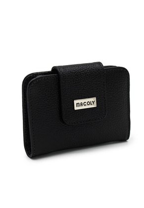 Billetera Mini Macoly A018 Cuero Negro Liso
