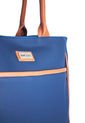 Bolso De Hombro Grande Macoly 870 Mix Azul X Miel de Macoly