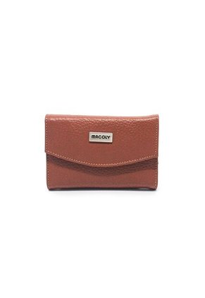 Billetera Mini A035 Cuero Miel Liso