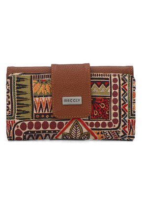 Billetera Grande A010 Cuero Miel