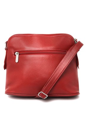 Bolso Manos Libres Macoly 789 Cuero Rojo