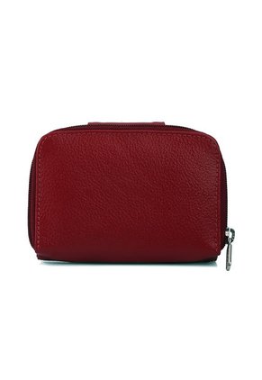 Billetera Mini Macoly A017 Cuero Rojo Liso