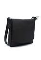 Bolso Manos Libres 1017 Cuero Negro Liso de Macoly