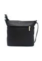 Bolso Manos Libres 1017 Cuero Negro Liso de Macoly