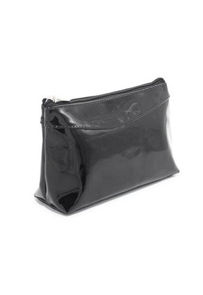 Cosmetiquera, Monedero Y Porta Esferos Charol Negro
