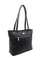 Bolso De Hombro Macoly M877 Cuero Negro Liso de Macoly