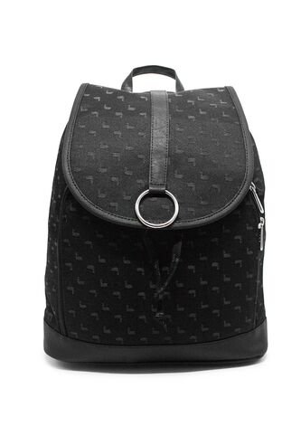 Morral Mediano Macoly E036 Lona Negro Macoly