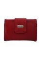 Billetera Mediana Macoly A016 Cuero Rojo Liso de Macoly