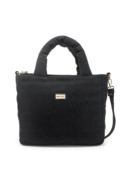 Bolso De Hombro Manos Libres Macoly 884 Siena Negro
