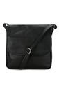 Bolso Manos Libres Macoly 037 Cuero Negro Liso de Macoly