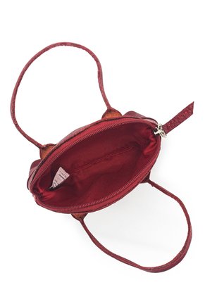 Monedero Cuero Tala Rojo Manija Pajaros