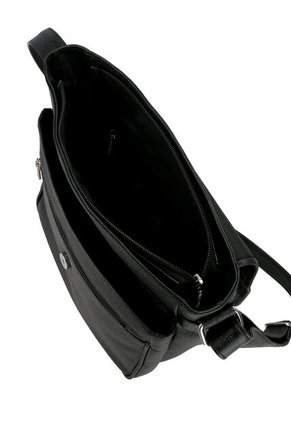 Bolso Manos Libres Macoly 037 Cuero Negro Liso