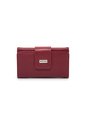Billetera Grande Macoly A010 Cuero Rojo Liso de Macoly